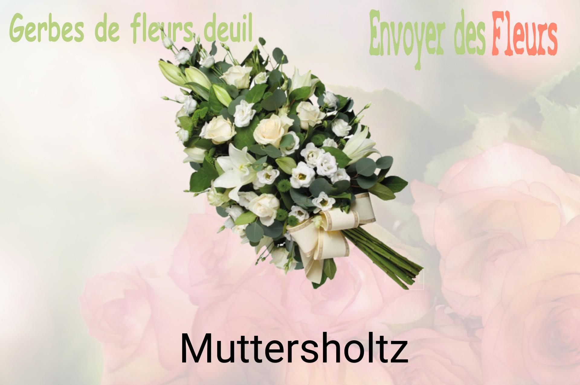 Gerbe de fleurs de deuil livrée à Muttersholtz